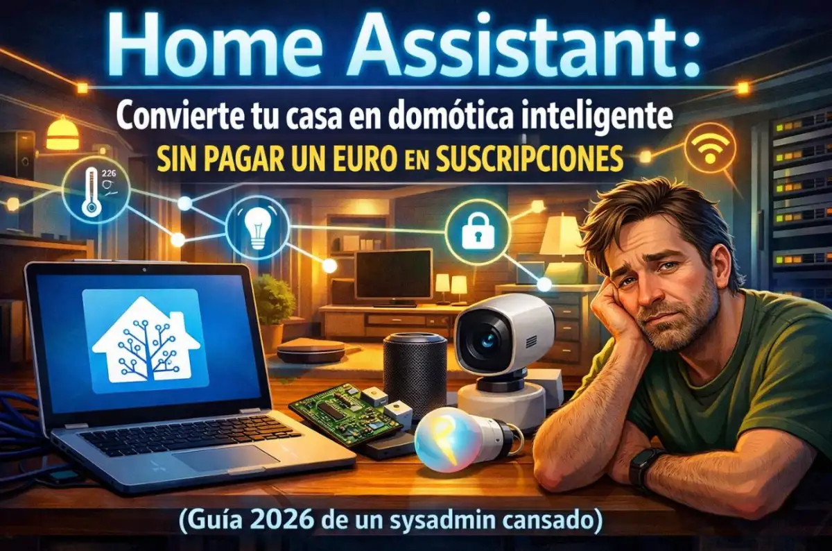 Home Assistant: convierte tu casa en domótica inteligente sin pagar un euro en suscripciones (guía 2026 de un sysadmin cansado)